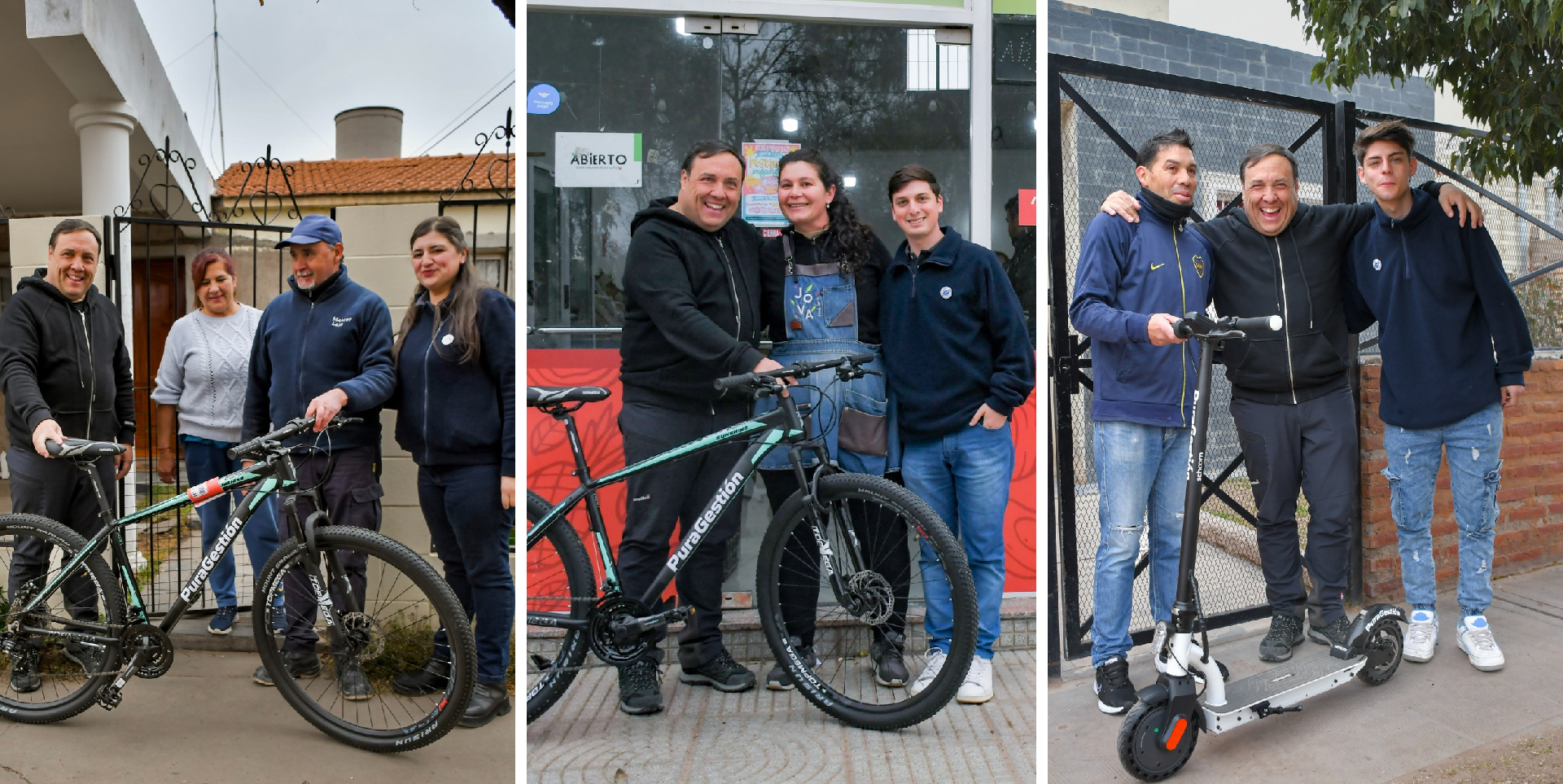 El Intendente de Juana Koslay entregó personalmente los premios a los vecinos cumplidores